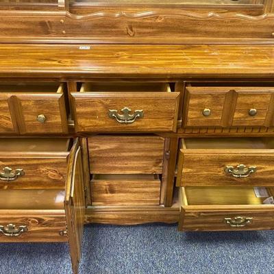 Bassett Dresser and Mirror 72â€x62â€x18â€