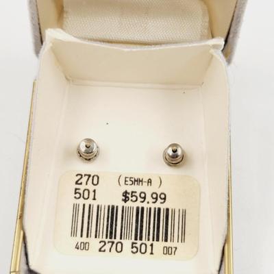 14K GOLD AMETHYST POST EARRINGS