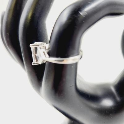 . 925 SILVER (CHINA) CZ SIZE 7 RING