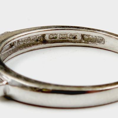. 925 SILVER (CHINA) CZ RING SIZE 9