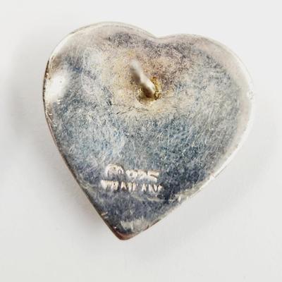 .925 SILVER HEART EARRINGS