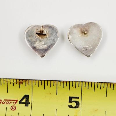 .925 SILVER HEART EARRINGS