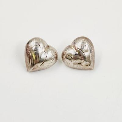 .925 SILVER HEART EARRINGS