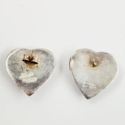 .925 SILVER HEART EARRINGS