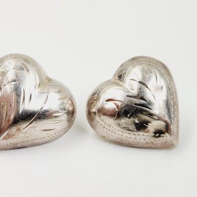 .925 SILVER HEART EARRINGS