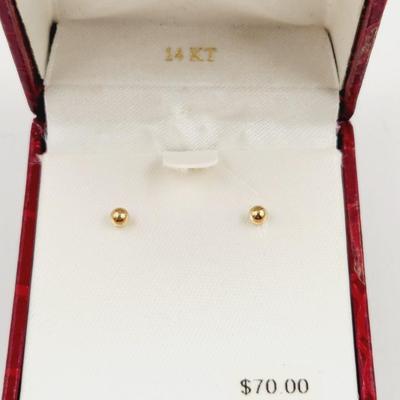 14K GOLD POST EARRINGS