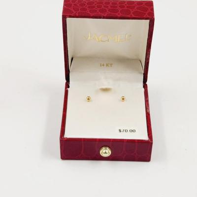 14K GOLD POST EARRINGS