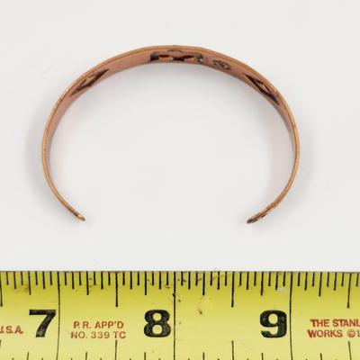 NATIVE AMERICAN ARTIST COPPER BRACELET