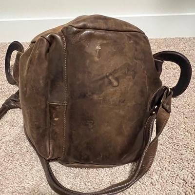 Russel & Bromley Leather Backpack Style Purse (MC-RG)