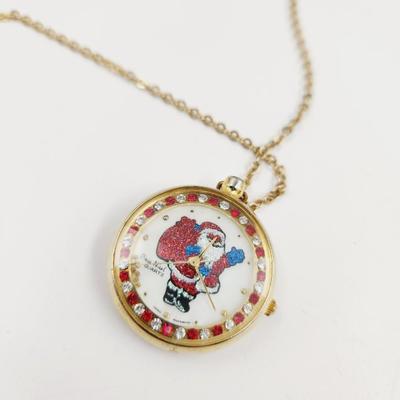 LOCKET STYLE CHRISTMAS NECKLACE - NEEDS BATTERY