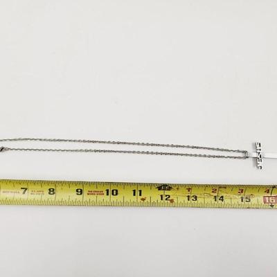STAINLESS STEEL -JESUS- CROSS NECKLACE