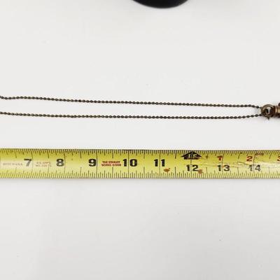 CUTE ANTIQUE FINISH METAL BASE BULLET NECKLACE