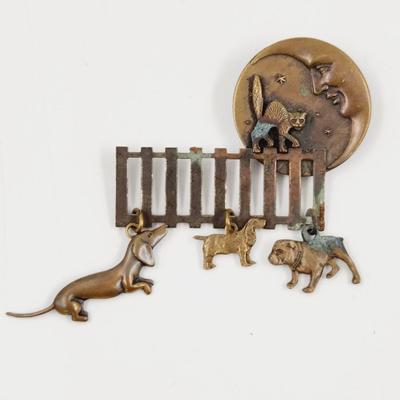 COPPER MOON, CAT & DOGS PIN SET