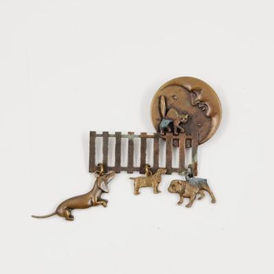 COPPER MOON, CAT & DOGS PIN SET