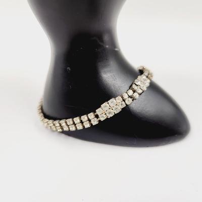 ANTIQUE GLASS RHINESTONE DESIGNED BRACELET