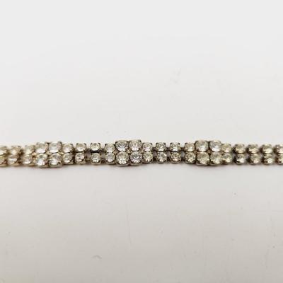 ANTIQUE GLASS RHINESTONE DESIGNED BRACELET