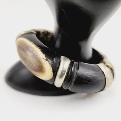 VINTAGE BONE DESIGNED HINDGE & PIN BRACELET