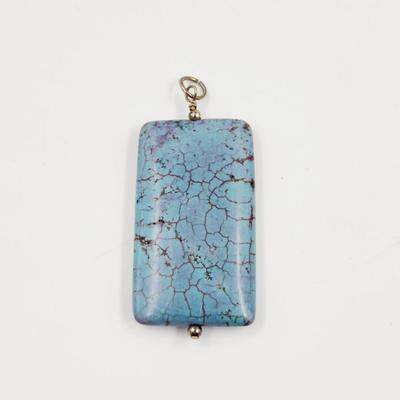 FAUX TURQUOISE STONE PENDANT #1