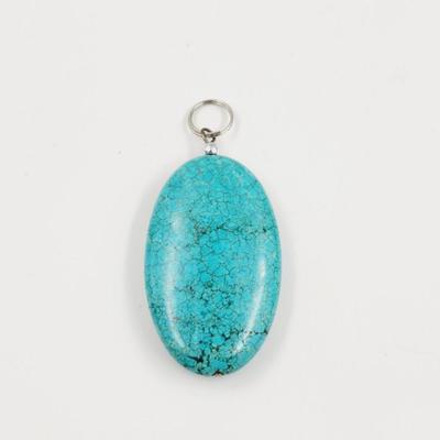 FAUX TURQUOISE STONE PENDANT #2