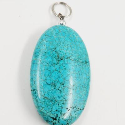 FAUX TURQUOISE STONE PENDANT #2