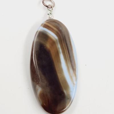 MULTI COLORED STONE PENDANT
