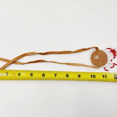 VINTAGE HAND BEADED NATIVE AMERICAN NECKLACE