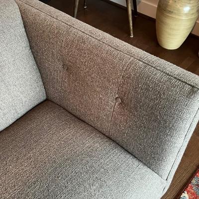 Tuxedo Arm Grey Sofa (LR-RG)