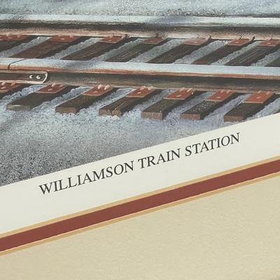 WILLIAMSON TRAIN STATION ~ By Clayborn Dotson ~ S/N Ltd Framed Print