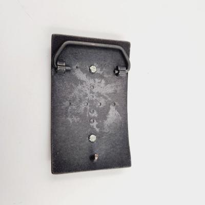 HAND CRAFTED COPPER & MULTI TONED STONE CENTER BELT BUCKLE