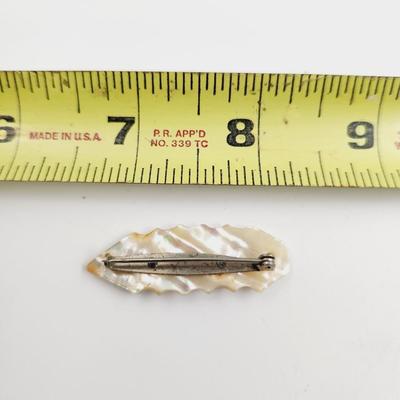 ANTIQUE MOTHER OF PEARL "MOTHER" PIN