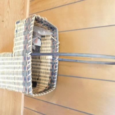 Wicker Weave Stair Basket