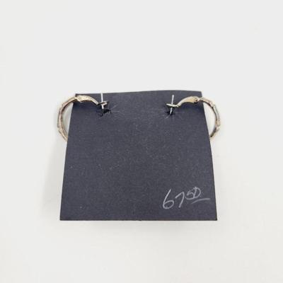 STERLING SILVER HOOP EARRINGS