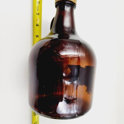 ANTIQUE GLASS LITTLEBROWN APPLE CIDER JUG