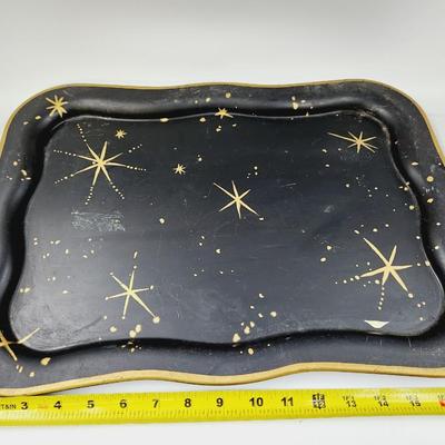 MID-CENTURY SHAW BARTON STARBURT METAL TRAY