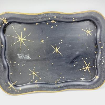 MID-CENTURY SHAW BARTON STARBURT METAL TRAY