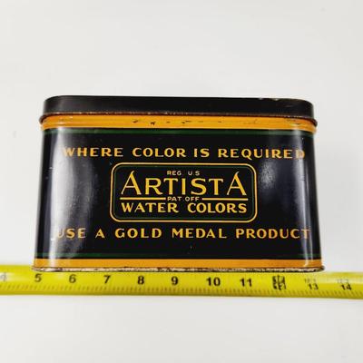 VINTAGE AN-DU-SPETIC DUSTLESS CRAYON COLLECTABLE TIN