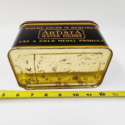 VINTAGE AN-DU-SPETIC DUSTLESS CRAYON COLLECTABLE TIN