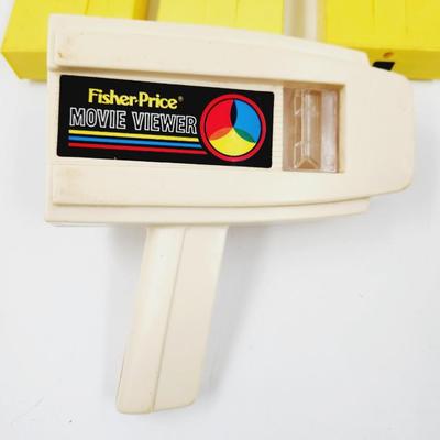VINTAGE FISHER PRICE MOVIE VIEWER W/ TAPES