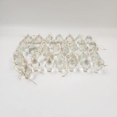 37 pc FUN MULTI STYLE GLASS BIRD HOUSE ORNAMENTS