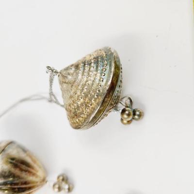 SET OF ECLECTIC SILVER PLATE ORNAMENTS