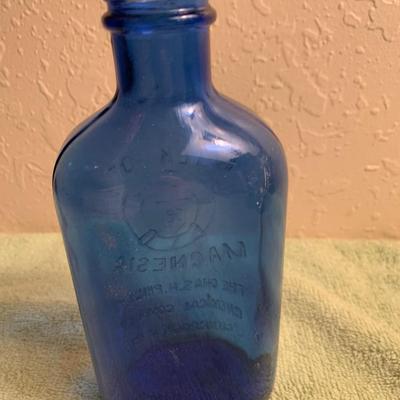 Antique Milk of Magnesia Blue Bottle