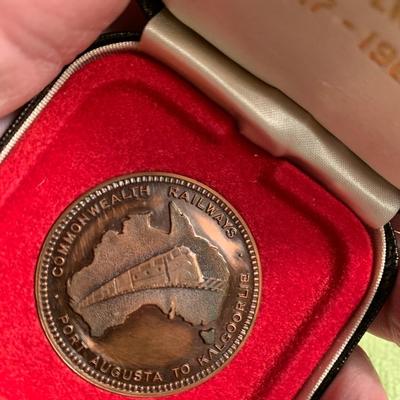 Trans Australian Railroad 50 Year Commemorative Coin