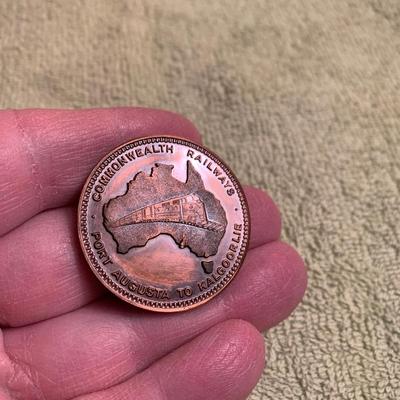 Trans Australian Railroad 50 Year Commemorative Coin