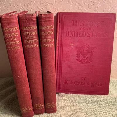 1874 History of the United States - 4 Volume Set