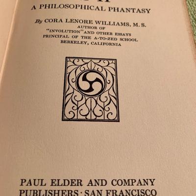c.1914 A Philosophical Fantasy - Early Berkeley SanFran Occult