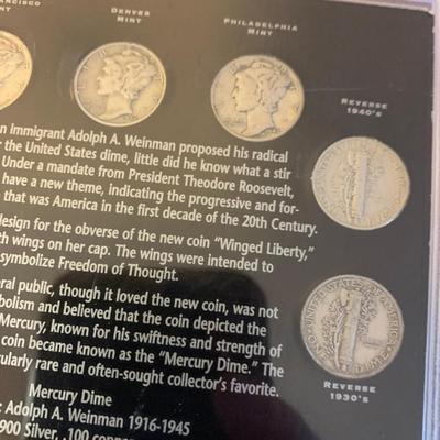Silver Mercury Dimes V Nickels w/ Racketeer Coin