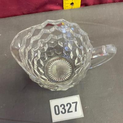 3â€ Jeannette cube, clear, creamer