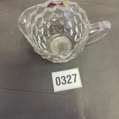 3â€ Jeannette cube, clear, creamer