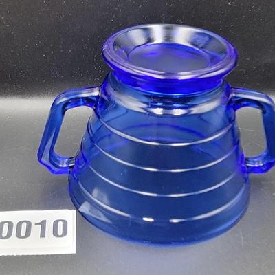 Vintage Hazel Atlas Modern Tone Colbalt Blue Glassware