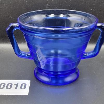 Vintage Hazel Atlas Modern Tone Colbalt Blue Glassware